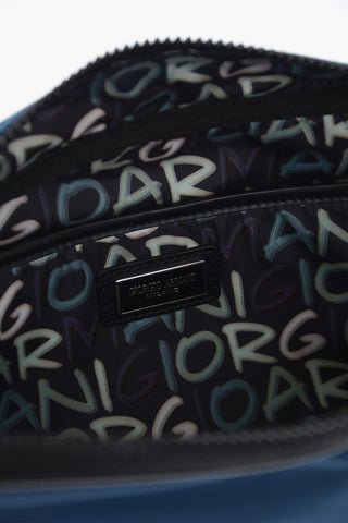 GIORGIO Two-Tone Crossbody Bag with Leather Trims