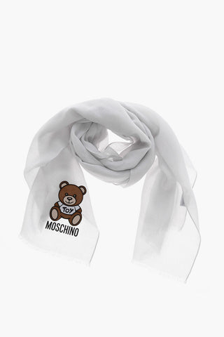 TOY Logo Printed Wool Scarf