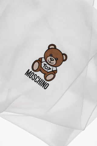 TOY Logo Printed Wool Scarf