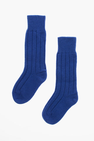 Calzini Lunghi in Cashmere a Coste