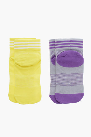 Set 2 Paia di Calzini in Nylon Stretch 