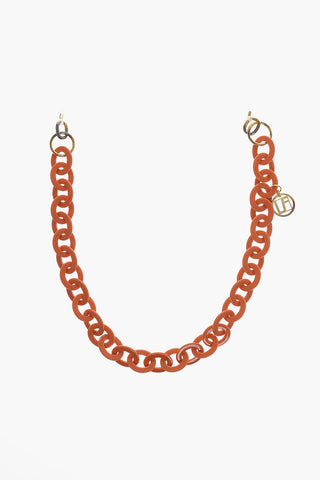 Solid Color Eyewear Chain with Golden Details