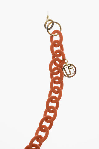Solid Color Eyewear Chain with Golden Details