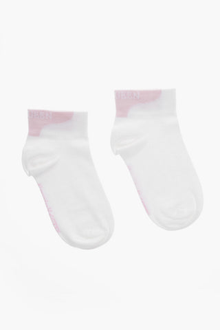 Cotton Blend Socks with Contrasting Details