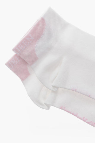 Cotton Blend Socks with Contrasting Details