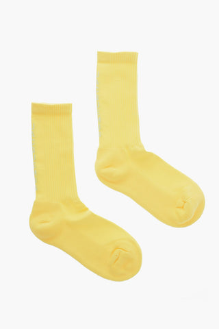 Solid Color Ribbed Long Socks