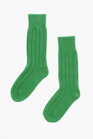 Calzini Lunghi in Cashmere a Coste
