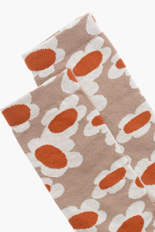 Long Socks with Flowers-embroiedry