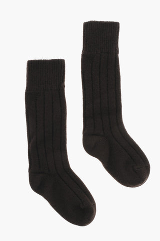 Cashmre Solid Color Long Socks