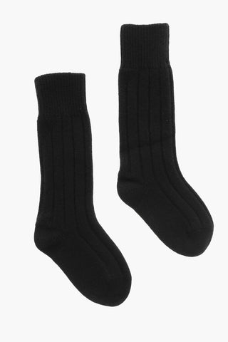 Calzini Lunghi in Cashmere a Coste