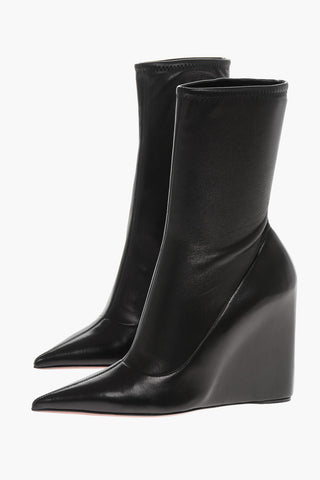 Stivaletti in Pelle DANIELLE con Zeppa Integrata 10cm