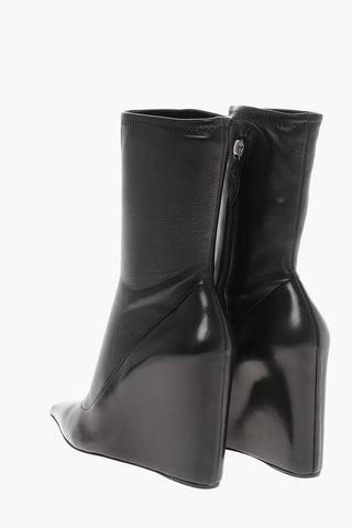 Stivaletti in Pelle DANIELLE con Zeppa Integrata 10cm