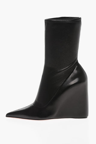 Stivaletti in Pelle DANIELLE con Zeppa Integrata 10cm