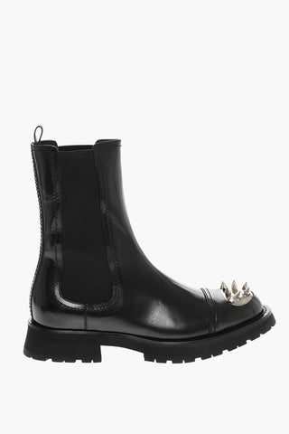PUNK STUD Chelsea Boots with Studs