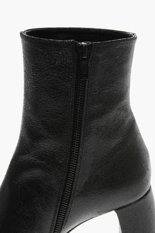 Polished Leather LISA Ankle Boots 9cm