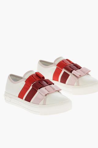 Leather NATALY Sneakers with Buckle Detail