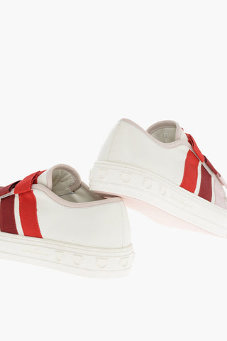 Leather NATALY Sneakers with Buckle Detail