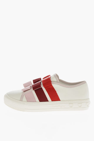 Leather NATALY Sneakers with Buckle Detail