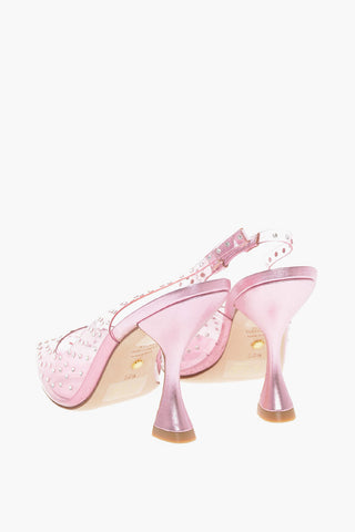 Slingback XCURVE Pumps with Diamond Application 12cm