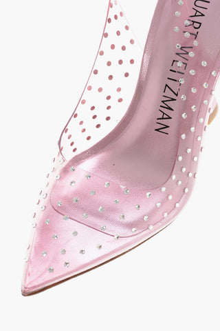 Slingback XCURVE Pumps with Diamond Application 12cm