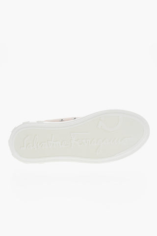 Lace-up Sneakers with Ton-sur-ton Embossed Logo