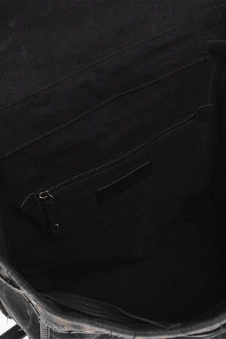 Leather Trims and Acid Wash Details JACOB Oversized Backpack