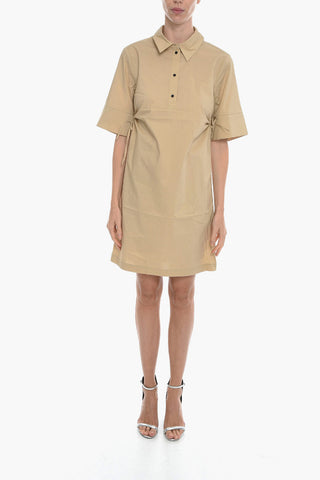 Chemisier NAJA in Cotone Organico con Dettagli Cut-Out Laterali