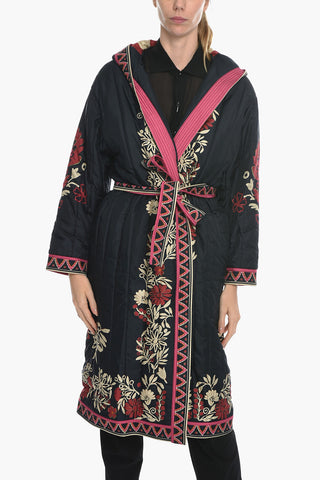 Padded Coat FOREST Reversible with Belt