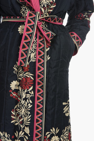 Padded Coat FOREST Reversible with Belt