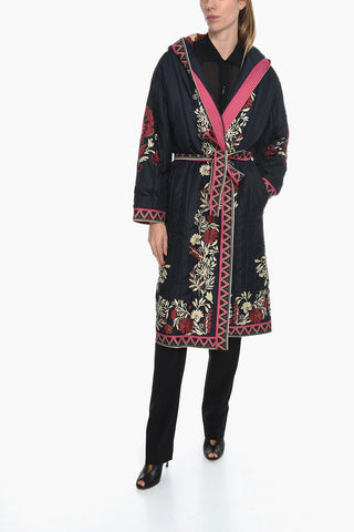 Padded Coat FOREST Reversible with Belt