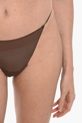 Perizoma Trasparente con Rifiniture in Lurex