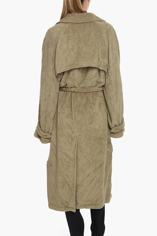 EMBLEM Trench Doppiopetto in Spugna di Cotone con Cintura