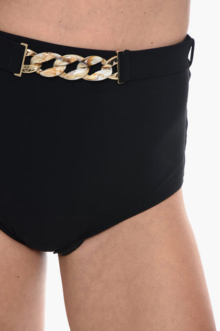 High-Waisted ANNEKE Bikini Bottom with Removable Belt