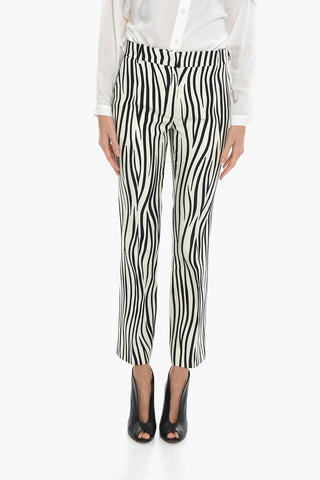 Animalier Print Flared Fit Pants
