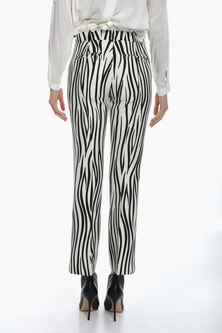 Animalier Print Flared Fit Pants