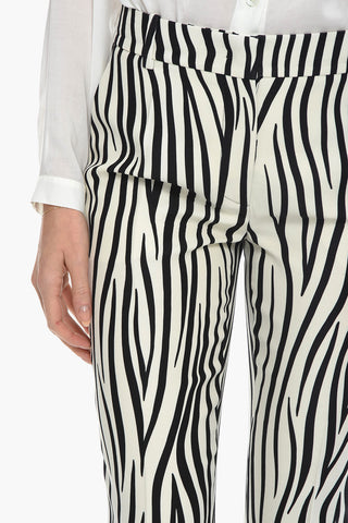 Animalier Print Flared Fit Pants