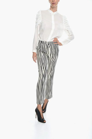 Animalier Print Flared Fit Pants