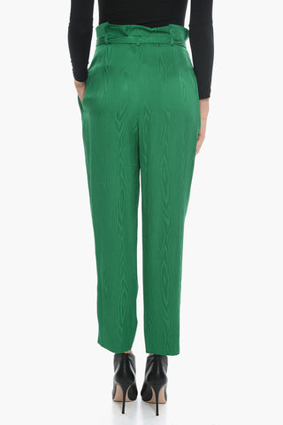 BOUTIQUE Pantaloni in Viscosa Jacquard con Cintura Safety
