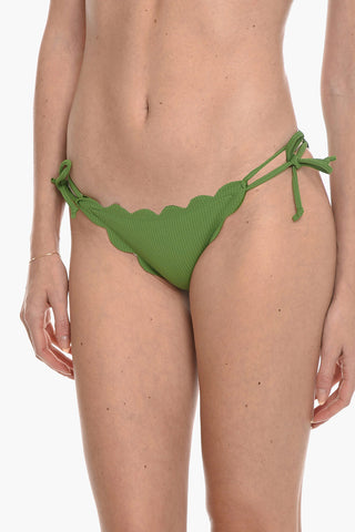 Solid Color MOTT Bikini Bottom with Scalloped Edges