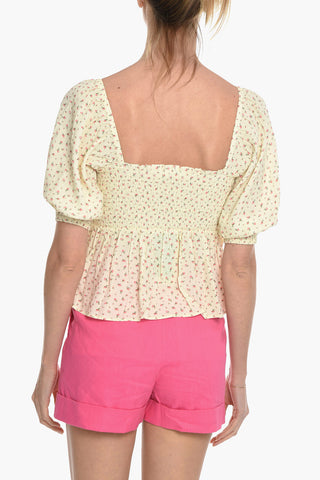 Floral Print Top DOLLY with 3/4 Sleeve