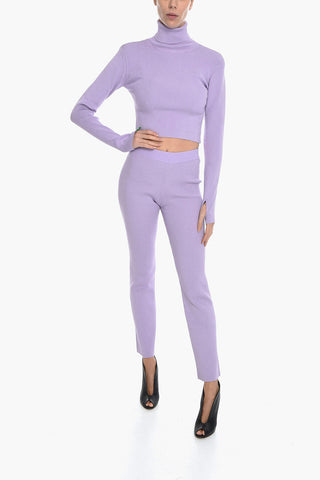VANESSA HONG Ribbed Flared Trousers BRIANNA