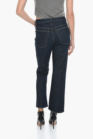 5 Pocket Straight Fit Denims with Dark Wash 22cm