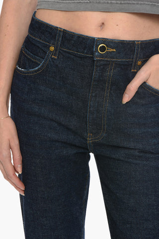 5 Pocket Straight Fit Denims with Dark Wash 22cm