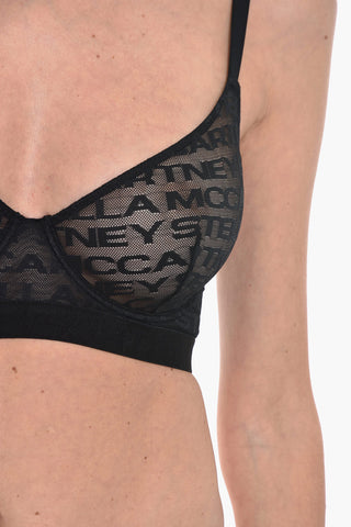 Reggiseno  Rete con Monogram all Over e Ferretto