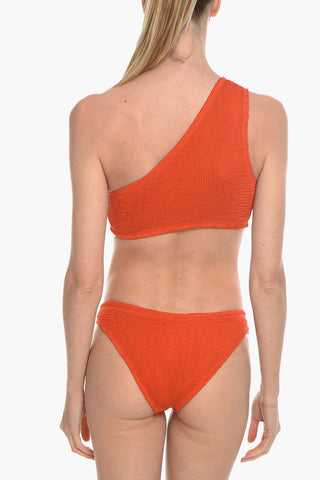 crinkled fabric One Shoulder Bikini