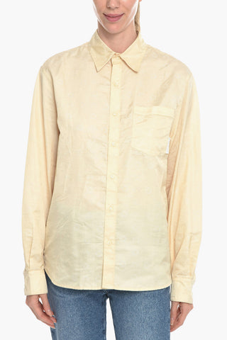 WHITE LINE Camicia a Maniche Lunghe Con Motivo Jacquard