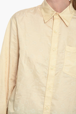 WHITE LINE Camicia a Maniche Lunghe Con Motivo Jacquard