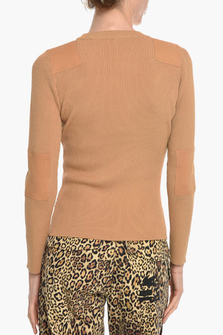 Ribbed ELENA Crew-Neck Sweater