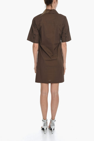 Cotton NAJA Shirtdress with Side Cut Out Details