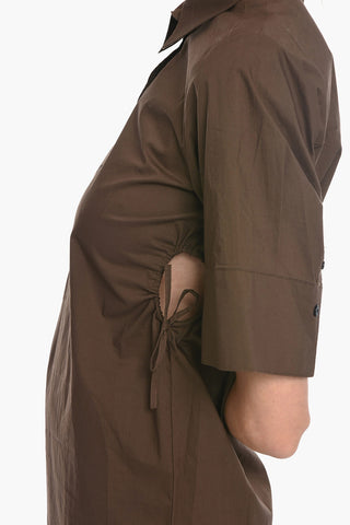 Cotton NAJA Shirtdress with Side Cut Out Details